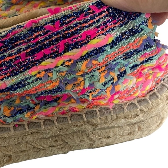 MANEBI - SIZE 39 - US 8 - MADE IN SPAIN - MULTI COLORS - PLATFORM ESPADRILLE S5 - Picture 12 of 15